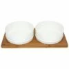 Be One Breed Bamboo & Ceramic Bowl With Paws -4 PAWS MARKET Sales be one breed bamboo ceramic bowl with paws
