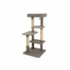 Budz Cat Tree Soho Large 4 Levels GREY 22.8"x22.8"x47.5" -4 PAWS MARKET Sales budz cat tree soho large 4 levels grey 228x228x475