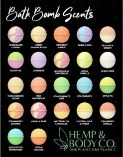 Hemp & Body Co. Hemp Infused Bath Bomb 110mg