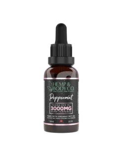 Hemp & Body Co. Peppermint Tincture (MCT Oil) - 30ml - 3000MG