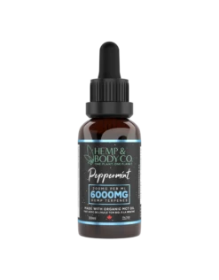 Hemp & Body Co. Peppermint Tincture (MCT Oil) - 30ml - 6000MG