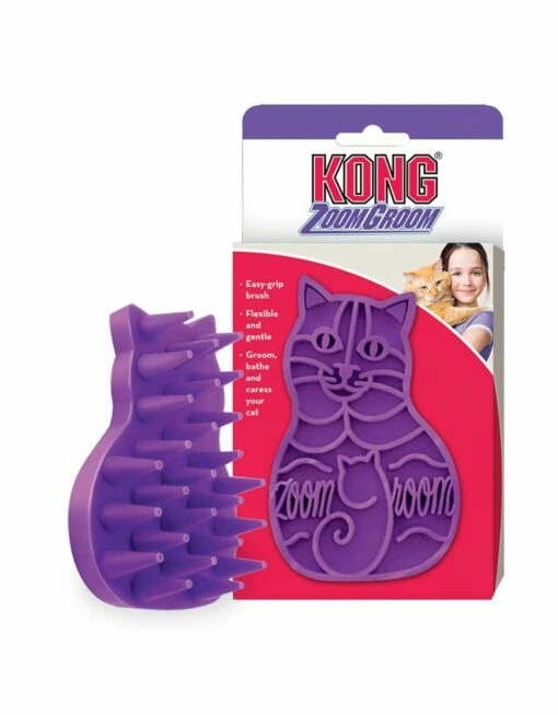 Kong Zoom Groom - Cat Brush -4 PAWS MARKET Sales kong zoom groom cat brush